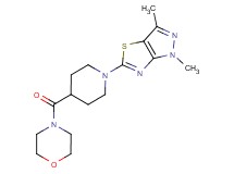 1,3-dimethyl-5-[4-(morpholin-4-ylcarbonyl)piperidin-1-yl]-1H-pyrazolo[3,4-d][1,3]thiazole