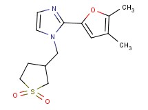 2-(4,5-dimethyl-2-furyl)-1-[(1,1-dioxidotetrahydro-3-thienyl)methyl]-1H-imidazole