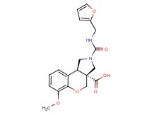(3aR*,9bR*)-2-{[(2-furylmethyl)amino]carbonyl}-6-methoxy-1,2,3,9b-tetrahydrochromeno[3,4-c]pyrrole-3a(4H)-carboxylic acid