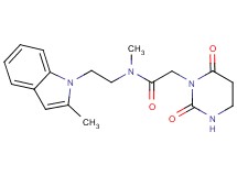 2-(2,6-dioxotetrahydropyrimidin-1(2H)-yl)-N-methyl-N-[2-(2-methyl-1H-indol-1-yl)ethyl]acetamide
