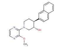 (3S*,4S*)-1-(3-methoxypyrazin-2-yl)-4-(2-naphthyl)piperidin-3-ol