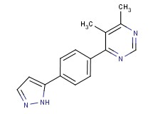 4,5-dimethyl-6-[4-(1H-pyrazol-5-yl)phenyl]pyrimidine