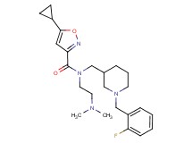5-cyclopropyl-N-[2-(dimethylamino)ethyl]-N-{[1-(2-fluorobenzyl)-3-piperidinyl]methyl}-3-isoxazolecarboxamide