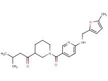 3-methyl-1-{1-[(6-{[(5-methyl-2-furyl)methyl]amino}pyridin-3-yl)carbonyl]piperidin-3-yl}butan-1-one