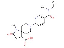 8-(5-{[ethyl(methyl)amino]carbonyl}pyridin-2-yl)-1-methyl-2-oxo-1,8-diazaspiro[4.5]decane-4-carboxylic acid