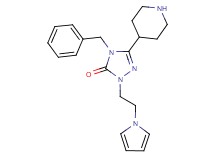 4-benzyl-5-(4-piperidinyl)-2-[2-(1H-pyrrol-1-yl)ethyl]-2,4-dihydro-3H-1,2,4-triazol-3-one hydrochloride