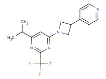4-isopropyl-6-[3-(4-pyridinyl)-1-azetidinyl]-2-(trifluoromethyl)pyrimidine