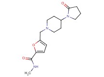 N-methyl-5-{[4-(2-oxopyrrolidin-1-yl)piperidin-1-yl]methyl}-2-furamide