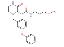 N-(3-methoxypropyl)-2-[3-oxo-1-(3-phenoxybenzyl)-2-piperazinyl]acetamide