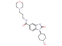 1-(trans-4-hydroxycyclohexyl)-N-(3-morpholin-4-ylpropyl)-2-oxo-2,3-dihydro-1H-benzimidazole-5-carboxamide