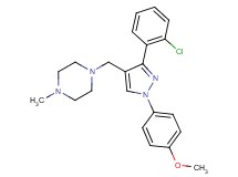 1-{[3-(2-chlorophenyl)-1-(4-methoxyphenyl)-1H-pyrazol-4-yl]methyl}-4-methylpiperazine