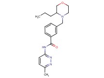 N-(6-methylpyridazin-3-yl)-3-[(3-propylmorpholin-4-yl)methyl]benzamide