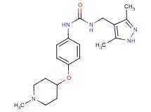 N-[(3,5-dimethyl-1H-pyrazol-4-yl)methyl]-N'-{4-[(1-methylpiperidin-4-yl)oxy]phenyl}urea
