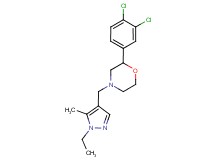 2-(3,4-dichlorophenyl)-4-[(1-ethyl-5-methyl-1H-pyrazol-4-yl)methyl]morpholine