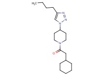 4-(4-butyl-1H-1,2,3-triazol-1-yl)-1-(cyclohexylacetyl)piperidine