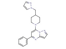 5-phenyl-7-[4-(1H-pyrazol-1-ylmethyl)-1-piperidinyl]pyrazolo[1,5-a]pyrimidine