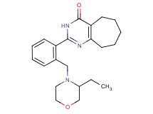 2-{2-[(3-ethylmorpholin-4-yl)methyl]phenyl}-3,5,6,7,8,9-hexahydro-4H-cyclohepta[d]pyrimidin-4-one