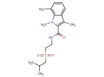 N-[2-(isobutylsulfonyl)ethyl]-1,3,7-trimethyl-1H-indole-2-carboxamide