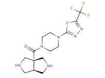 cis-3a-({4-[5-(trifluoromethyl)-1,3,4-thiadiazol-2-yl]-1-piperazinyl}carbonyl)octahydropyrrolo[3,4-c]pyrrole dihydrochloride