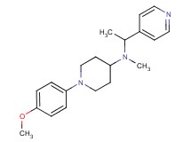 1-(4-methoxyphenyl)-N-methyl-N-(1-pyridin-4-ylethyl)piperidin-4-amine