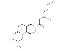 (4aS*,8aR*)-1-isobutyl-6-[N-(2-methoxyethyl)-N-methylglycyl]octahydro-1,6-naphthyridin-2(1H)-one