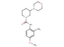N-(4-methoxy-2-methylphenyl)-3-(4-morpholinyl)-1-piperidinecarboxamide