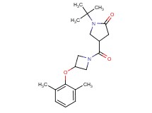 1-tert-butyl-4-{[3-(2,6-dimethylphenoxy)-1-azetidinyl]carbonyl}-2-pyrrolidinone