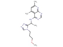 N-{1-[4-(3-methoxypropyl)-4H-1,2,4-triazol-3-yl]ethyl}-5,7-dimethylpyrido[2,3-d]pyrimidin-4-amine