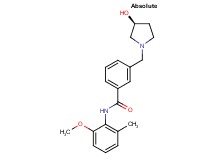 3-{[(3S)-3-hydroxypyrrolidin-1-yl]methyl}-N-(2-methoxy-6-methylphenyl)benzamide