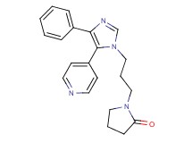 1-[3-(4-phenyl-5-pyridin-4-yl-1H-imidazol-1-yl)propyl]pyrrolidin-2-one
