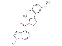 4-{[3-(2,5-dimethoxyphenyl)-1-pyrrolidinyl]carbonyl}-1-methyl-1H-indole