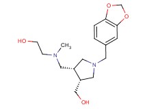 2-[{[(3R*,4R*)-1-(1,3-benzodioxol-5-ylmethyl)-4-(hydroxymethyl)pyrrolidin-3-yl]methyl}(methyl)amino]ethanol