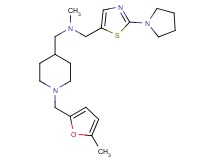 N-methyl-1-{1-[(5-methyl-2-furyl)methyl]-4-piperidinyl}-N-{[2-(1-pyrrolidinyl)-1,3-thiazol-5-yl]methyl}methanamine