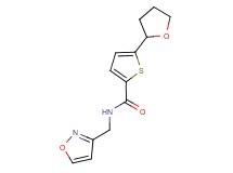 N-(isoxazol-3-ylmethyl)-5-(tetrahydrofuran-2-yl)thiophene-2-carboxamide