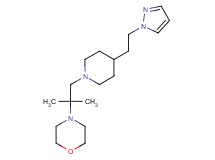 4-(1,1-dimethyl-2-{4-[2-(1H-pyrazol-1-yl)ethyl]piperidin-1-yl}ethyl)morpholine