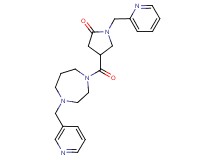 1-(2-pyridinylmethyl)-4-{[4-(3-pyridinylmethyl)-1,4-diazepan-1-yl]carbonyl}-2-pyrrolidinone