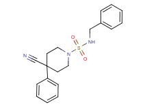 N-benzyl-4-cyano-4-phenylpiperidine-1-sulfonamide