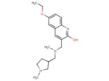 6-ethoxy-3-({methyl[(1-methyl-3-pyrrolidinyl)methyl]amino}methyl)-2-quinolinol