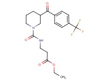ethyl N-({3-[4-(trifluoromethyl)benzoyl]-1-piperidinyl}carbonyl)-beta-alaninate