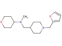 N-{[1-(2-furylmethyl)-4-piperidinyl]methyl}-N-methyltetrahydro-2H-pyran-4-amine bis(trifluoroacetate)