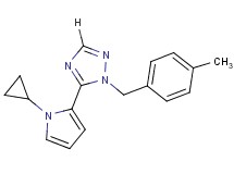 5-(1-cyclopropyl-1H-pyrrol-2-yl)-1-(4-methylbenzyl)-1H-1,2,4-triazole