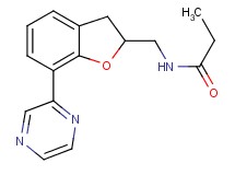 N-{[7-(2-pyrazinyl)-2,3-dihydro-1-benzofuran-2-yl]methyl}propanamide