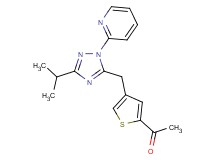 1-{4-[(3-isopropyl-1-pyridin-2-yl-1H-1,2,4-triazol-5-yl)methyl]-2-thienyl}ethanone
