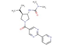 N'-((3S*,4R*)-4-isopropyl-1-{[2-(3-pyridinyl)-5-pyrimidinyl]carbonyl}-3-pyrrolidinyl)-N,N-dimethylurea