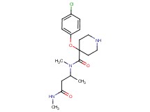 4-(4-chlorophenoxy)-N-methyl-N-[1-methyl-3-(methylamino)-3-oxopropyl]piperidine-4-carboxamide