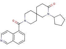 2-cyclopentyl-9-(isoquinolin-5-ylcarbonyl)-2,9-diazaspiro[5.5]undecan-3-one
