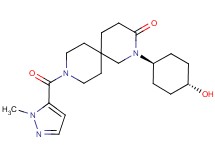 2-(trans-4-hydroxycyclohexyl)-9-[(1-methyl-1H-pyrazol-5-yl)carbonyl]-2,9-diazaspiro[5.5]undecan-3-one