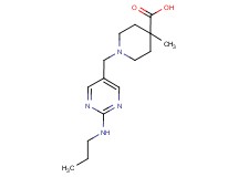 4-methyl-1-{[2-(propylamino)pyrimidin-5-yl]methyl}piperidine-4-carboxylic acid