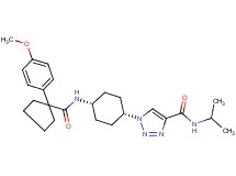 N-isopropyl-1-[cis-4-({[1-(4-methoxyphenyl)cyclopentyl]carbonyl}amino)cyclohexyl]-1H-1,2,3-triazole-4-carboxamide