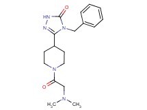 4-benzyl-5-[1-(N,N-dimethylglycyl)-4-piperidinyl]-2,4-dihydro-3H-1,2,4-triazol-3-one